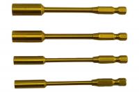 купить Насадки торцевые для отверток RCTurn набор 4шт 4.0/5.5/7.0/8.0 1/4" длина 100мм