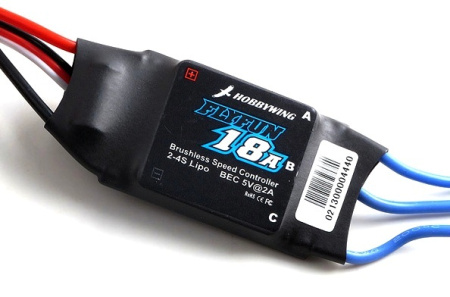 фото Бесколлекторный регулятор хода HOBBYWING FLYFUN 18A для авиамоделей
