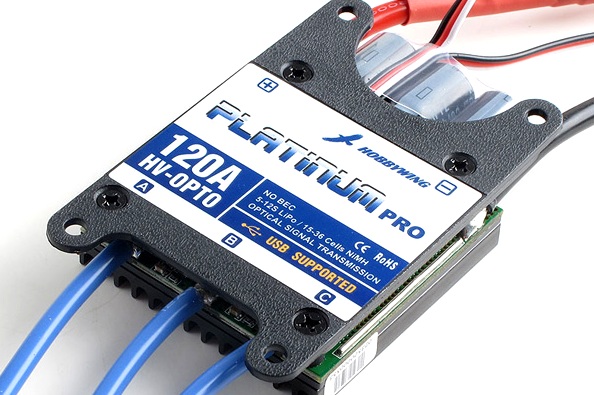 Бесколлекторный регулятор хода HOBBYWING PLATINUM 120A HV для авиамоделей