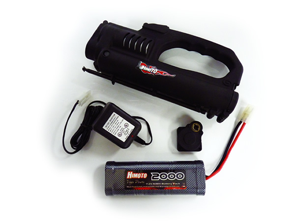 B7026S1 Estarter Combo Set For 1:10 Nitro Gas Car Estarter w/Drillplate, 7.2V 2000mAH Battery, and C