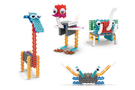 фото Конструктор электронный детский HIQ B711 12-в-1 173 детали (животные)