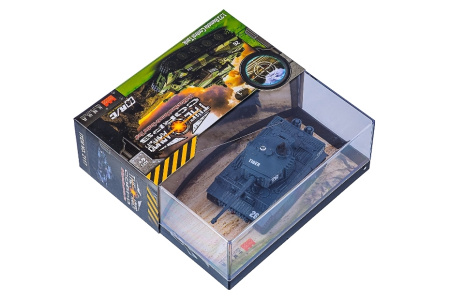 фото Танк микро р/у 1:72 Tiger со звуком (серый)