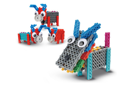 фото Конструктор электронный детский HIQ B711 12-в-1 173 детали (животные)