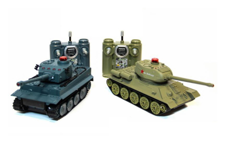 фото Танковый бой р/у 1:32 HuanQi 555 Tiger vs Т-34