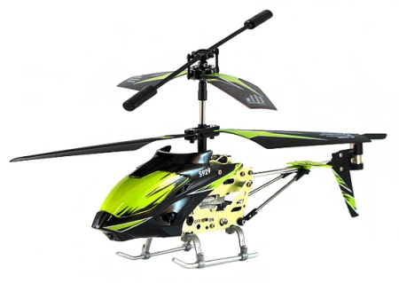 фото Вертолёт на радиоуправлении 3-к WL Toys S929 с автопилотом (зеленый)
