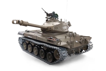 фото Танк на радиоуправлении 1:16 Heng Long Bulldog M41A3 с пневмопушкой и и/к боем (Upgrade)