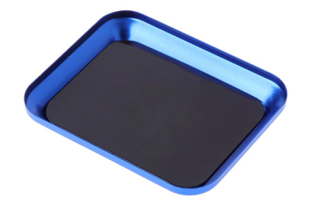 фото Лоток для метизов RCTurn 105х85мм магнитный (синий)