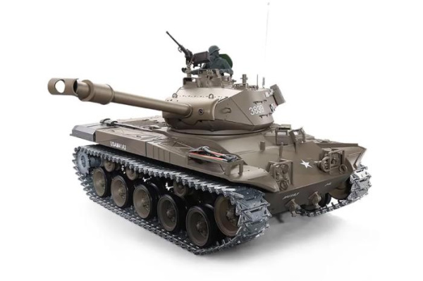 Танк на радиоуправлении 1:16 Heng Long Bulldog M41A3 с пневмопушкой и и/к боем (Upgrade)