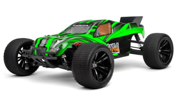 Радиоуправляемая модель Трагги 1:10 Himoto Katana E10XTL Brushless (зеленый)