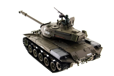 фото Танк на радиоуправлении 1:16 Heng Long Bulldog M41A3 с пневмопушкой и и/к боем (Upgrade)