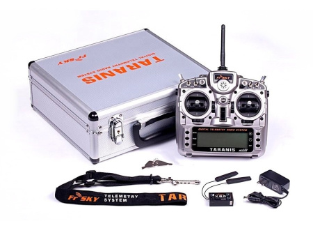 фото Аппаратура управления FrSky Taranis X9DP с приёмником X8R в алюминиевом кейсе