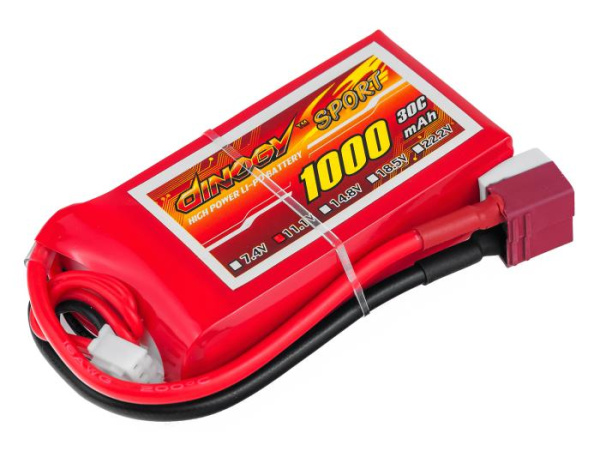 Аккумулятор для радиоуправляемой модели Dinogy Li-Pol 1000 мАч 11.1 В 68x35x18 мм T-Plug 30C