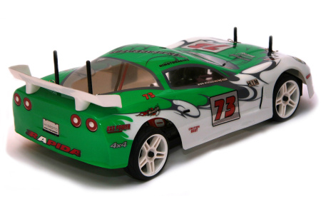 фото Радиоуправляемая модель Шоссейная 1:10 Himoto NASCADA HI5101 Brushed (зеленый)