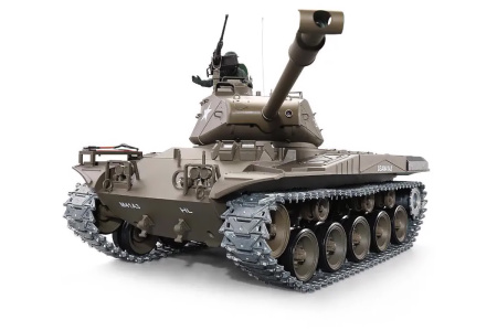 фото Танк на радиоуправлении 1:16 Heng Long Bulldog M41A3 с пневмопушкой и и/к боем (Upgrade)