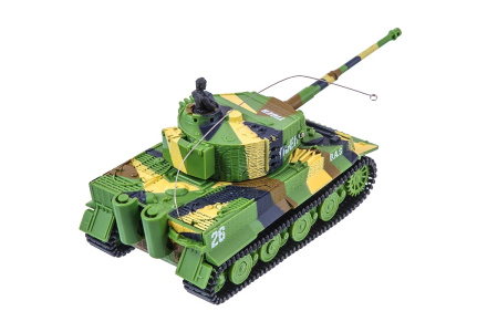 фото Танк микро р/у 1:72 Tiger со звуком (хаки зеленый)