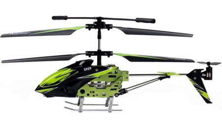 фото Вертолёт на радиоуправлении 3-к WL Toys S929 с автопилотом (зеленый)