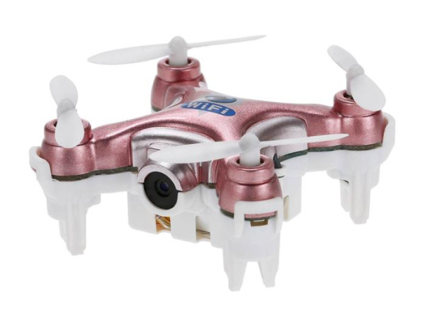 Квадрокоптер с камерой Wi-Fi Cheerson CX-10W нано (розовый)