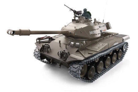 фото Танк на радиоуправлении 1:16 Heng Long Bulldog M41A3 с пневмопушкой и и/к боем (Upgrade)