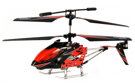 фото Вертолёт на радиоуправлении 3-к WL Toys S929 с автопилотом (красный)