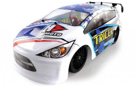 фото Радиоуправляемая модель Шоссейная 1:18 Himoto Tricer E18OR Brushed (белый)