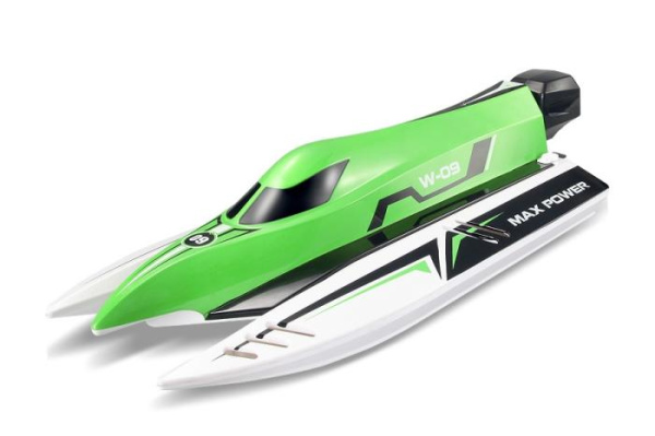Катер на радиоуправлении WL Toys WL915 F1 High Speed Boat бесколлекторный (зеленый)