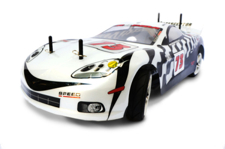 фото Радиоуправляемая модель Шоссейная 1:10 Himoto NASCADA HI5101 Brushed (белый)