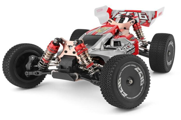 Машинка на радиоуправлении 1:14 багги WL Toys 144001 4WD (красный)