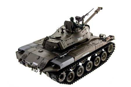 фото Танк на радиоуправлении 1:16 Heng Long Bulldog M41A3 с пневмопушкой и и/к боем (Upgrade)