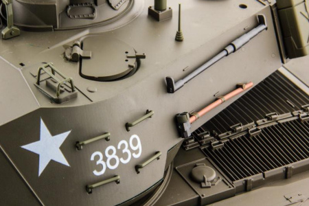 фото Танк на радиоуправлении 1:16 Heng Long Bulldog M41A3 с пневмопушкой и и/к боем (Upgrade)