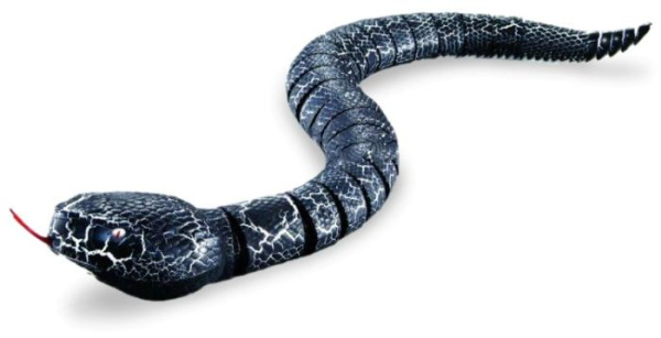 Змея с пультом управления ZF Rattle snake (черная)
