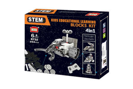 фото Конструктор STEM с пультом HIQ R732 4-в-1 253 детали (луноходы)