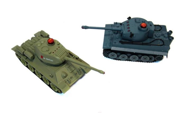 Танковый бой р/у 1:32 HuanQi 555 Tiger vs Т-34