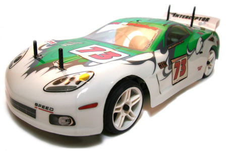 фото Радиоуправляемая модель Шоссейная 1:10 Himoto NASCADA HI5101 Brushed (зеленый)